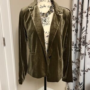 Olive Velvet Women's Blazer
